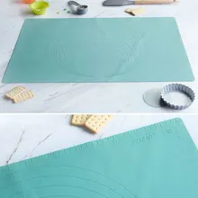 Макарон силиконовый коврик для выпечки утолщение муки прокатки шкала лист тесто для пиццы антипригарные коврики для выпечки для раскатки теста