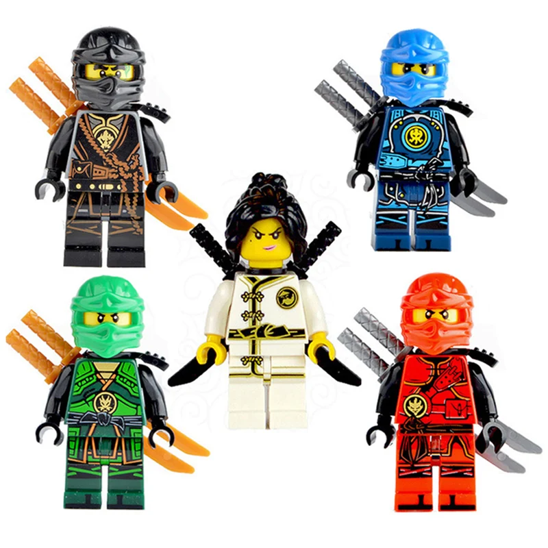20pcs/lot Ninja Kai Cole Jay Zane Lloyd Building Blocks For LegoINGlyS Ninjagoed Mini Action Figures Bricks Toys Kids Xmas Gifts