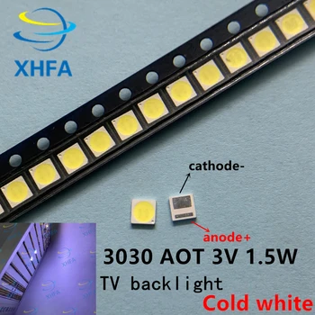 

500PCS/LOT AOT LED Backlight High Power LED 1W 3V 3030 94LM Cool white LCD Backlight for TV TV Application