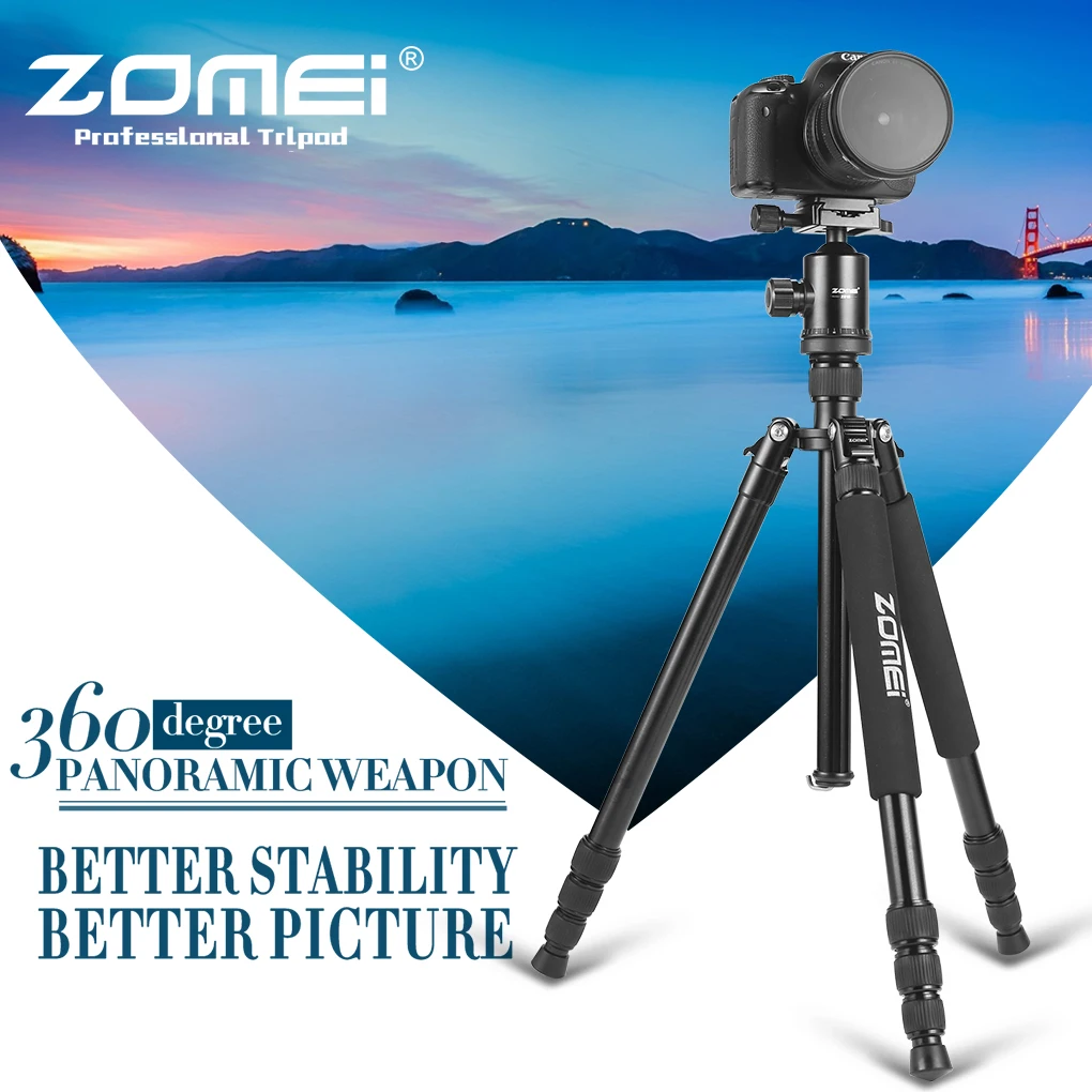 

Zomei Z818 Professional Portable Aluminium Travel Tripod Stand Monopod Digital SLR DSLR Camera Tripod