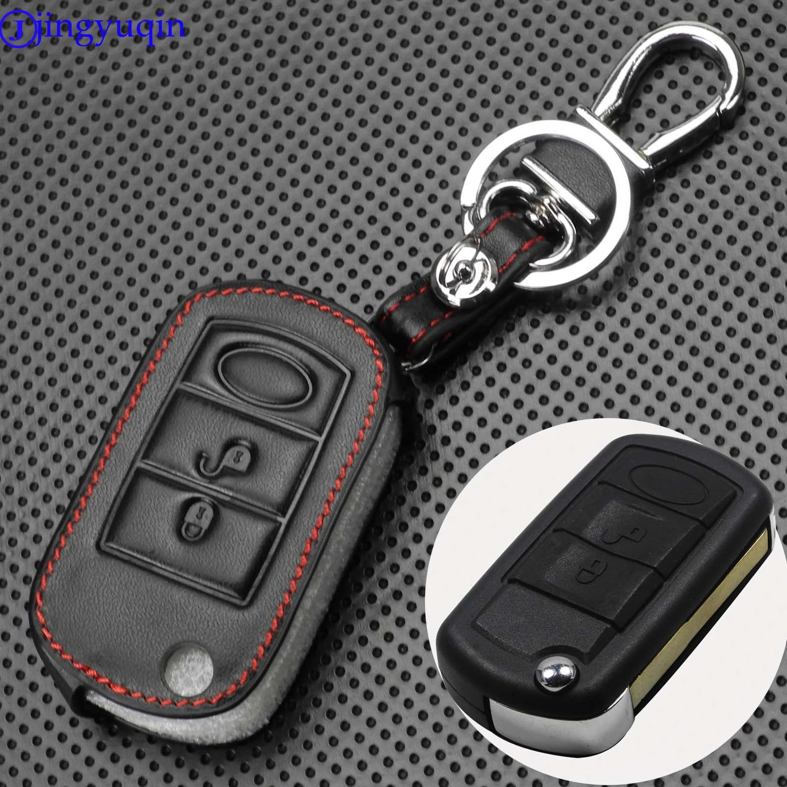 Чехол для автомобильного ключа jingyuqin Land Rover Range Sport LR3 Discovery с 3 кнопками и