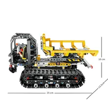 873 шт пульт дистанционного управления город инженерный грузовик погрузчик с управлением приложения строительные блоки технические RC автомобиль игрушки для детей