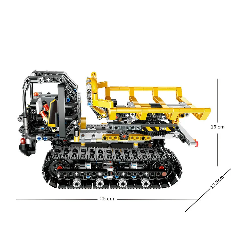 

873PCS Remote Control City Engineering Truck Forklift With App Control Building Blocks Technical RC Car Toys for Kids