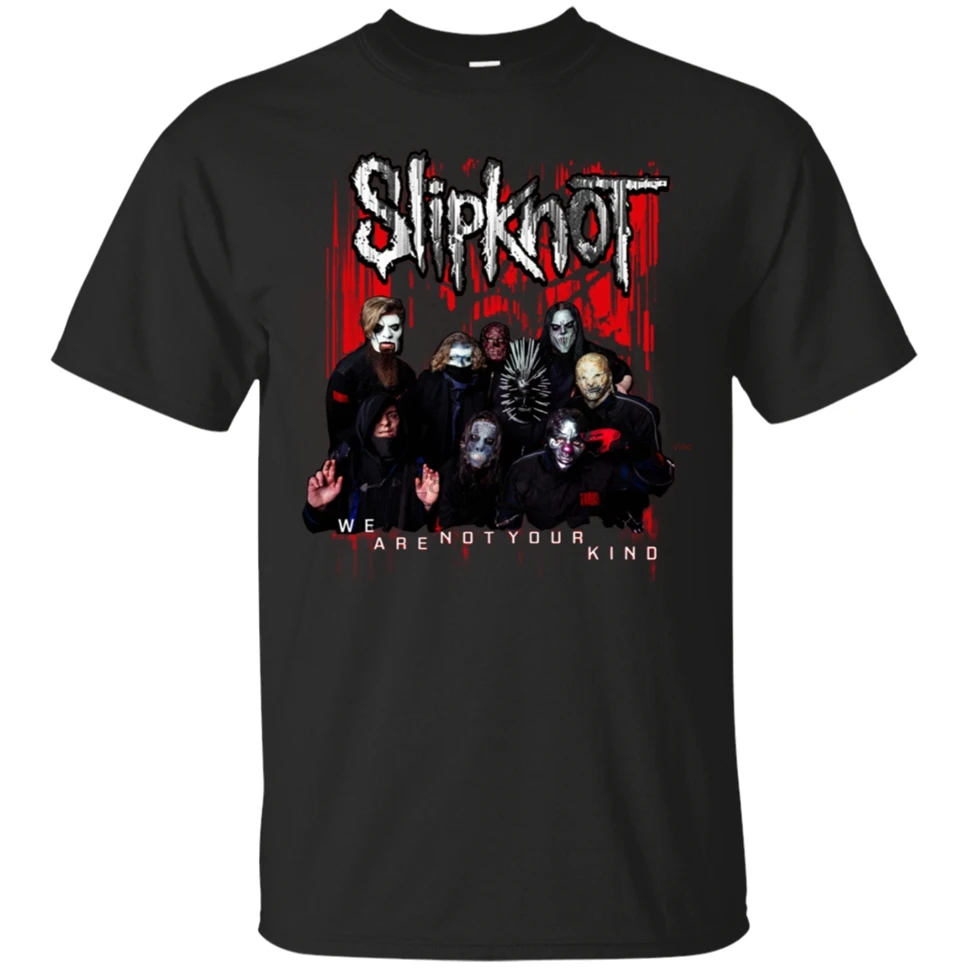 Slipknot We Are Not Your kind Red Group Черная Мужская футболка Новинка унисекс Забавные топы