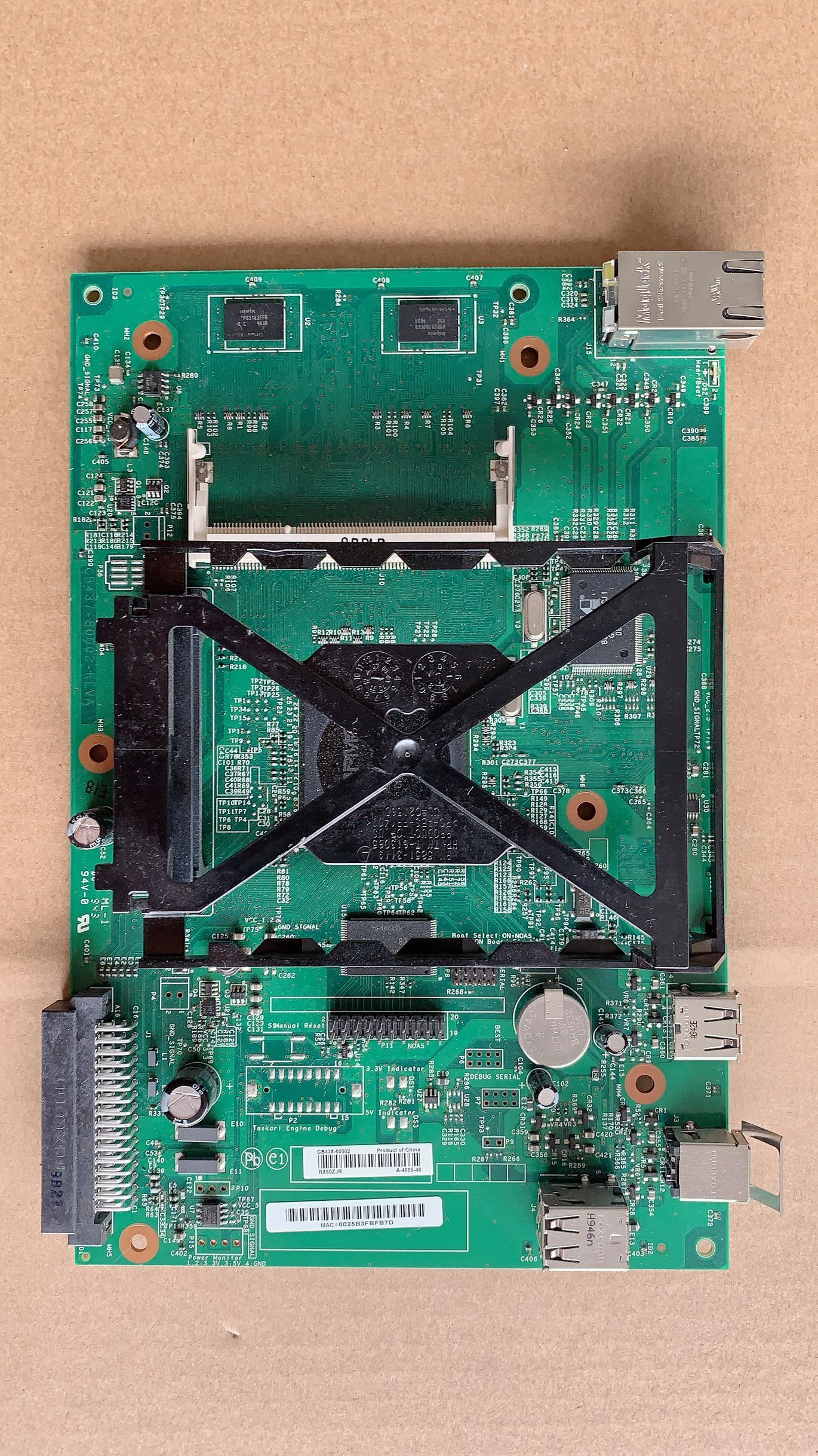 

Formatter Board Logic Network Card CB438 CB438-60002 FOR HP Laserjet P4015-DN