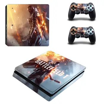 

Battlefield Style PS4 Slim Skin Sticker for Sony Playstation 4 Slim Console & 2 Controllers Decal Vinyl Protective Skins 13