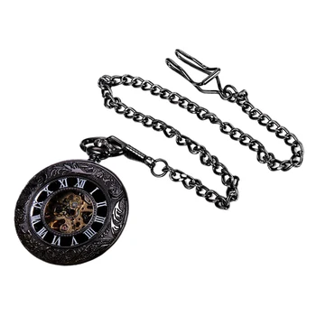 

Vintage Style Mechanical Watches Chain Dial 48mm Necklace Chain Watch