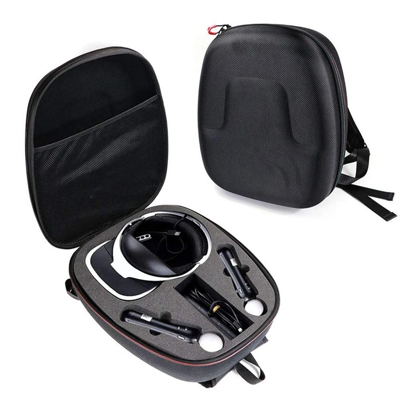 Portable Hard Carrying Bag Storage Case Cover for Sony Playstation Vr Ps4 Psvr(Black