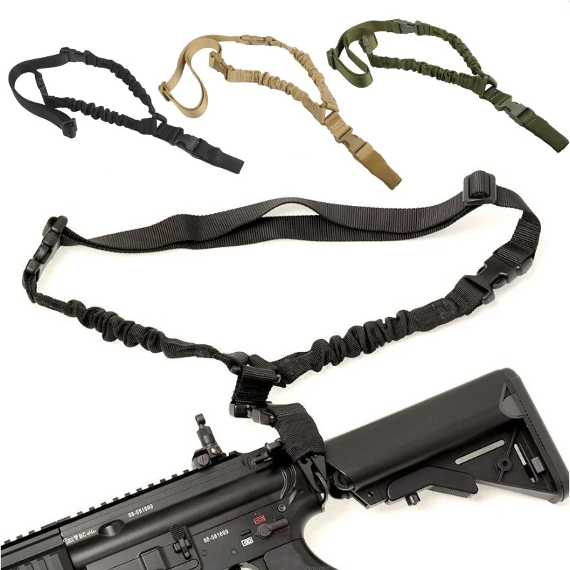 

Abay Military Tactical Gun Sling Single Point Bungee Rifle Strap Shooting Hunting Accessories One Point Airsoft Gun Rope