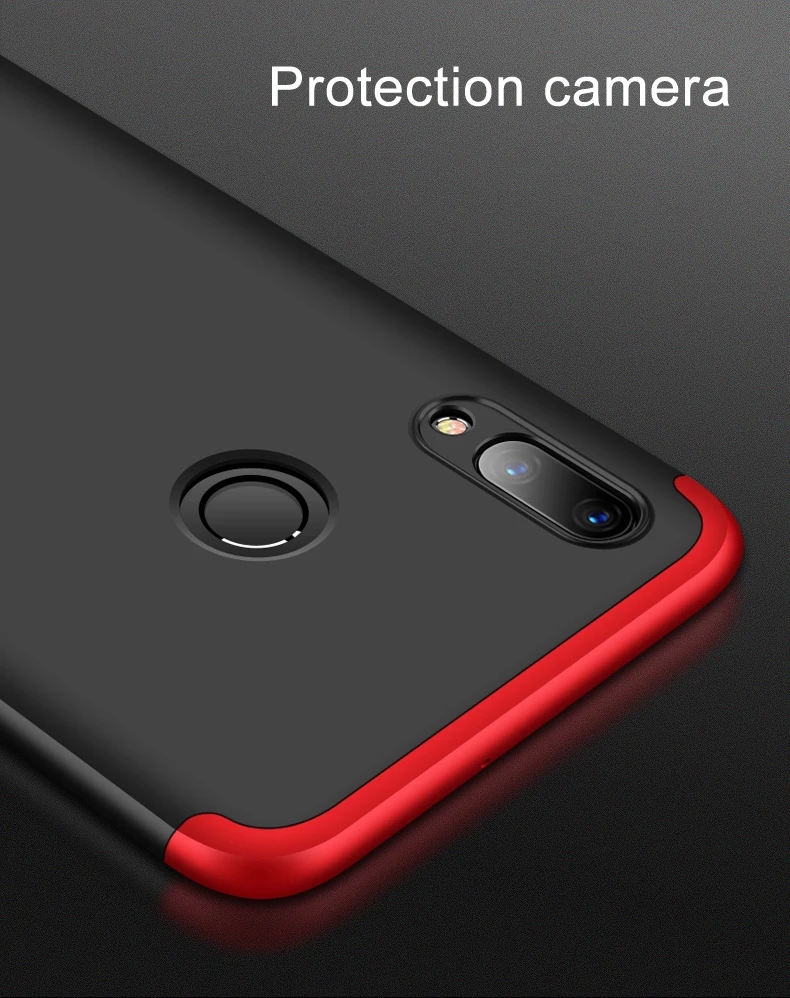 Роскошный бампер 360 чехол для huawei P Smart Plus 3i 3 Nova 4 Чехол Жесткий PC coque защитный чехол funda