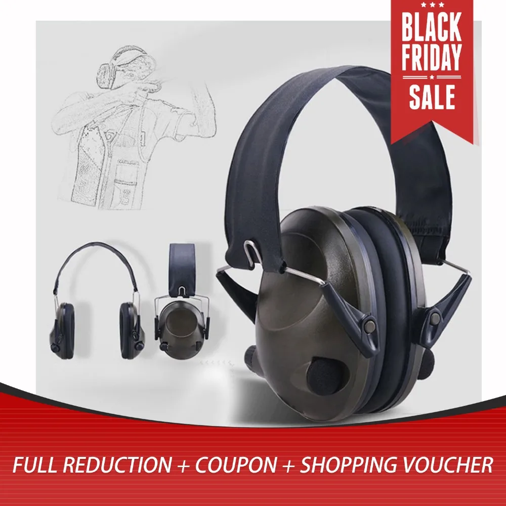 

Shooting Earmuff Tactical Anti-noise Headphones For Hunting Sport TAC 6s Canceling Electronic Earmuffs Ear Protection