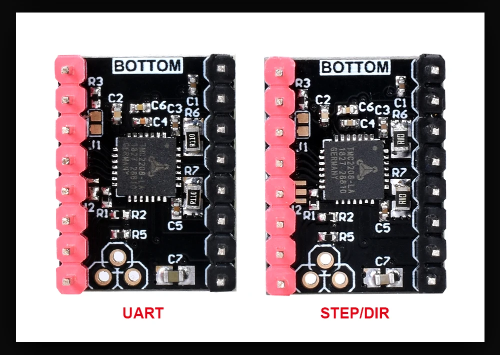 5 шт. TMC2209 TMC2208 UART TMC2130 TMC5160 TMC5161 Драйвер шагового двигателя для 3d принтера плата управления