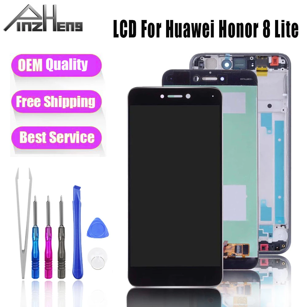 

PINZHENG AAAA LCD For Huawei Honor 8 Lite LCD Touch Screen Digitizer Replacement Display For Honor 8 Lite Mobile Screen