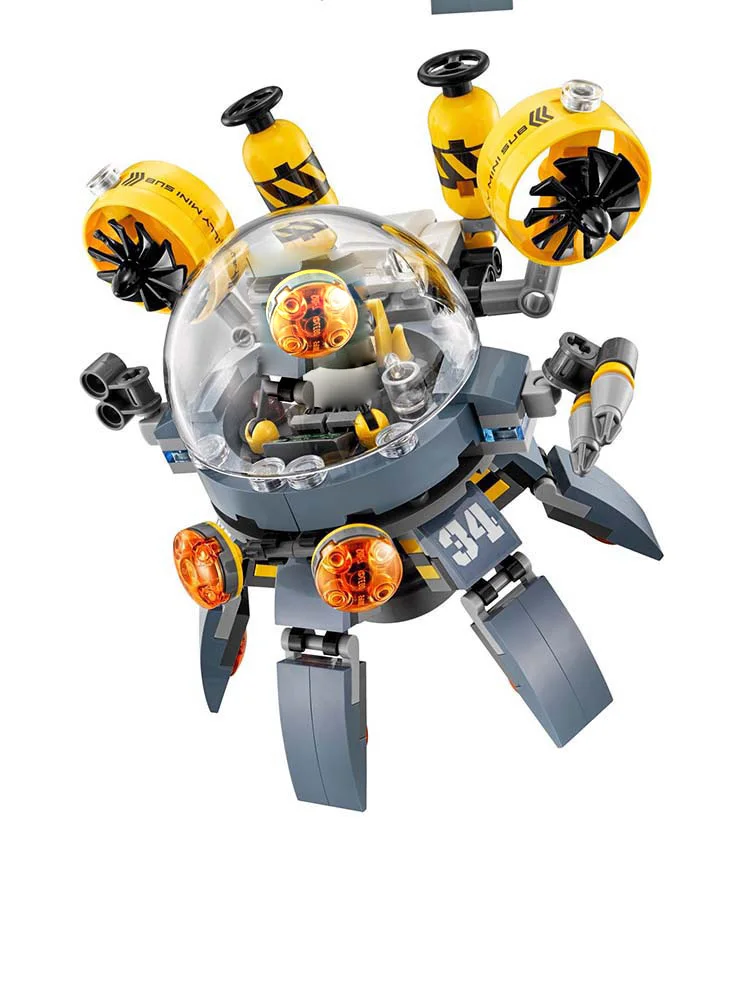 

Ninja series Flying Jelly Sub Machine Battle Robots Model Building Blocks Kids Toys For Gift 368pcs70610