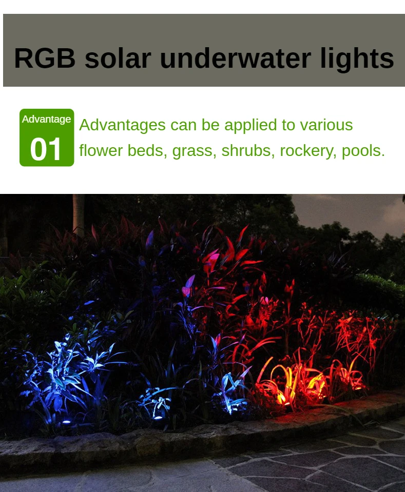 Luzes à Prova Escurecido para Jardim Lagoa Água Subaquática Submersível Fonte Luz Ip68 Paisagem Multi-cor Pode Ser Quintal Spotlight Dip68 Led 6 Cheap Luzes subaquáticas
