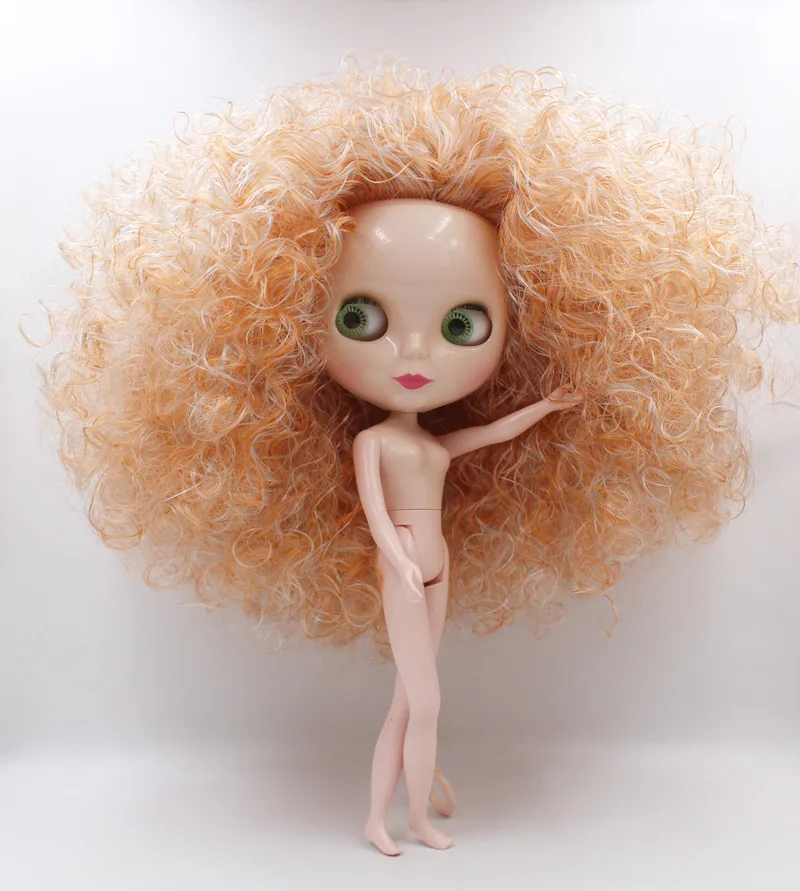 Free Shipping big discount RBL-862J DIY Nude Blyth doll birthday gift for girl 4color big eye doll with beautiful Hair cute toy