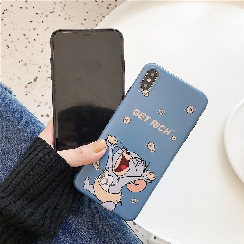 Забавный мультяшный чехол для телефона Jerry для iPhone 11 Pro MAX XS MAX XR X 7 8 6 6S Plus, мягкий силиконовый чехол IMD