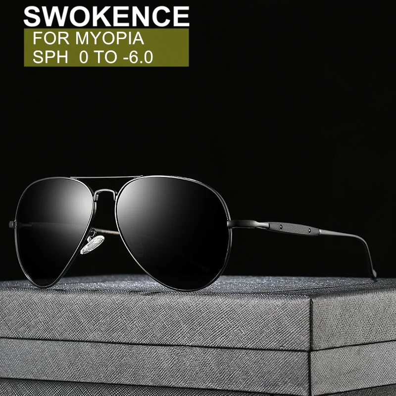 Солнцезащитные очки SWOKENCE по рецепту для близоруких SPH от 0 до-6,0 женские и мужские UV400 очки для близорукости очки для близоруких F148
