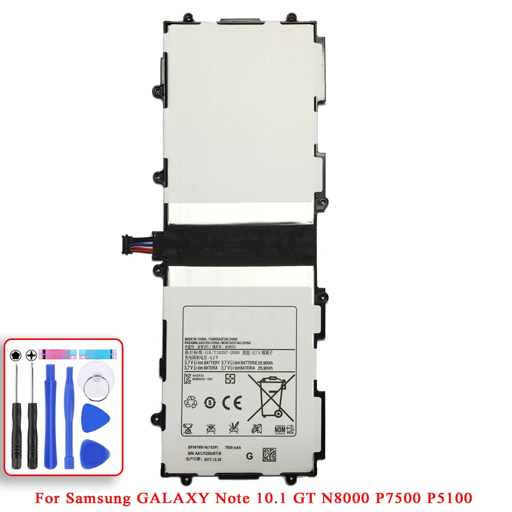 SP3676B1A(1S2P) GT-N5100 GT-N8000 Батарея для samsung GALAXY Note 8,0 10,1 Pro 12,2 GT N5100 N8000 P5100 SM T520 P600 P900 планшет Батарея - Цвет: SP3676B1A(1S2P)