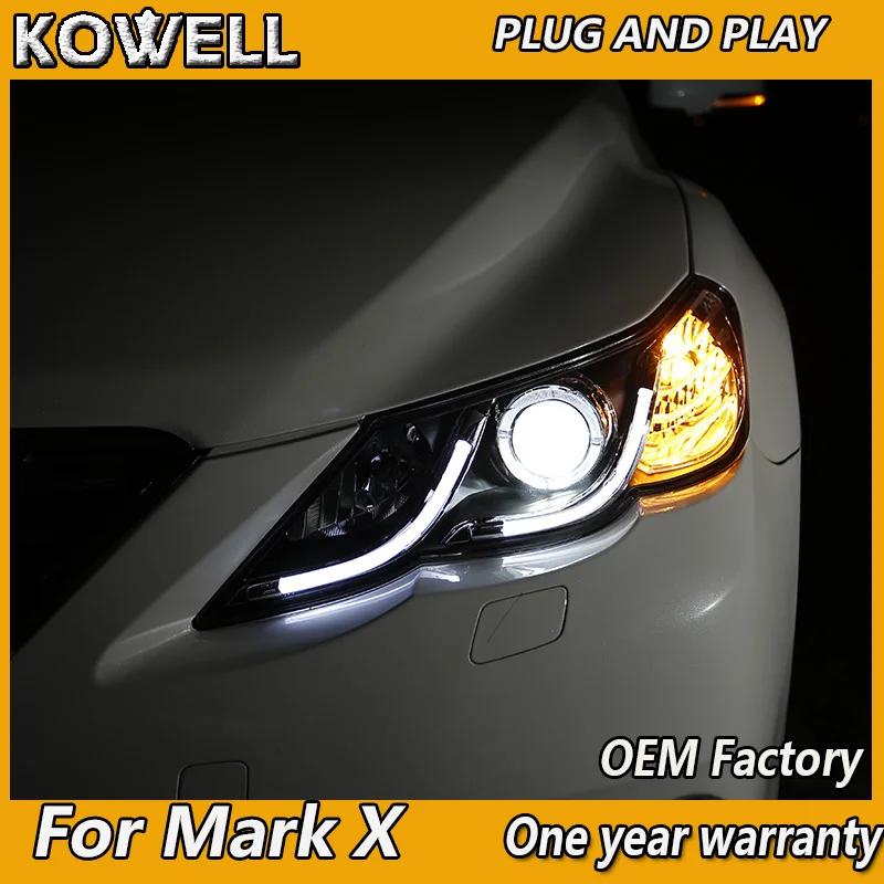Фара для Toyota Mark X фары 2010-2013 рейз светодиодный/ксеноновая фара светодиодный DRL фары аксессуары