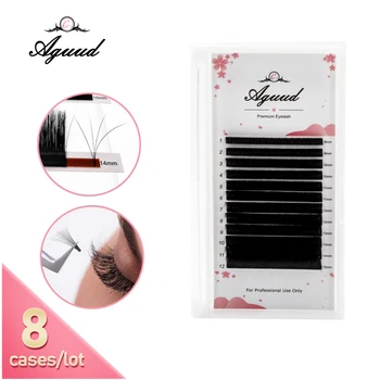 

AGUUD 8 Trays/Lot Fast Easy Fanning Lashes Blooming Eyelashes Self-making Fast Flowering False Eyelashes Makeup Volume Lash