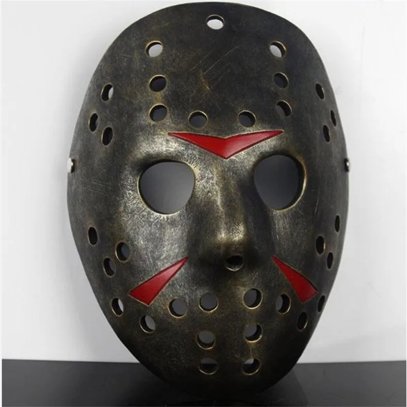 Mask Jason Voorhees фильм ужасов Хоккей пятница 13th Смола страшная маска на Хеллоуин вечерние маски Рождество пати реквизит-повязка на глаз - Цвет: Mask