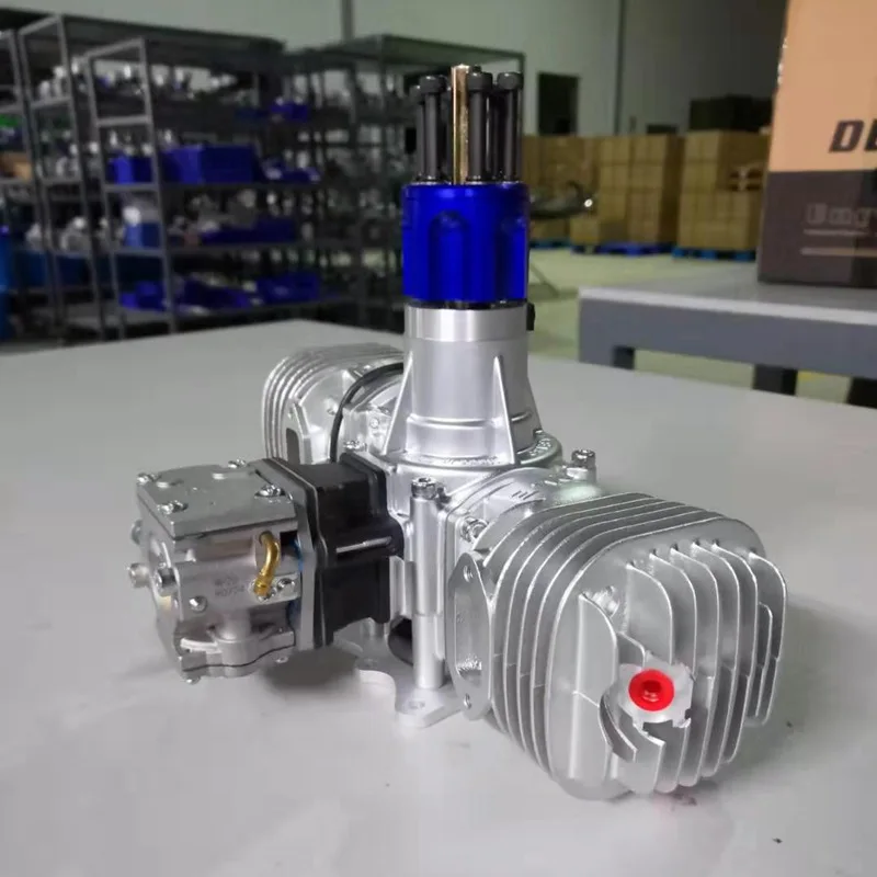Новое поступление! DLE130 130CC двойной цилиндр естественного воздушного охлаждения ручной бензиновый двигатель для RC самолета