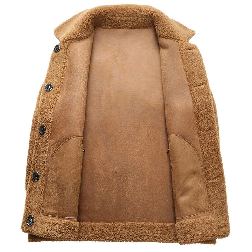 Low Price 2019 Brand clothing Men High quality cashmere Jackets/Male keep warm in winter slim Double sided Leisure coat Plus size S-3XL