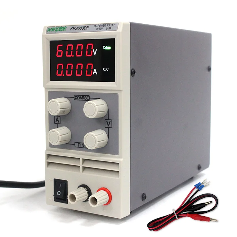 KPS603DF регулируемый высокой точности двойной светодиодный дисплей переключатель DC Питание функция защиты от перегрузки 60V3A 110 V-230 V 0,1 V/0.001A ЕС