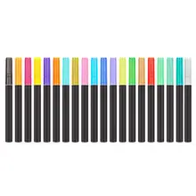 Marqueurs métalliques à Double ligne, 20 couleurs, ensemble de marqueurs à contour scintillant, à Double encre, stylo Permanent de peinture pour Writi
