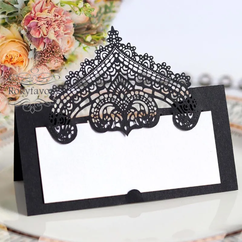 lace crown paper palce card (6)
