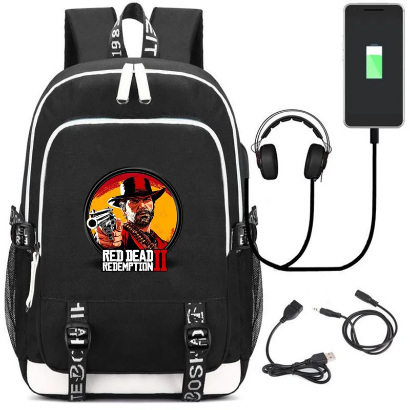 Style 4 Venom отличная игра рюкзак сумка рюкзак w/USB модный порт и замок/наушники Аниме Книга школьный ноутбук подарки - Цвет: Style 4