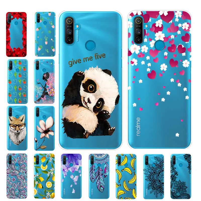 For OPPO Realme C3 Case Transparent Soft Silicone Back Cover RealmeC3 RMX2020 Clear Bumper C 3 Cases | Мобильные телефоны и