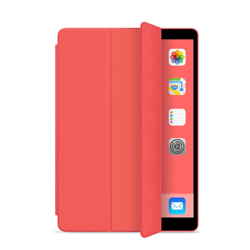 UTHAI E012ss для ipad 10,2 чехол, с держателем ручки, 7-го поколения ТПУ Мягкий силиконовый чехол, может автоматически спаться/пробуждать - Цвет: iPad-10.2-Red