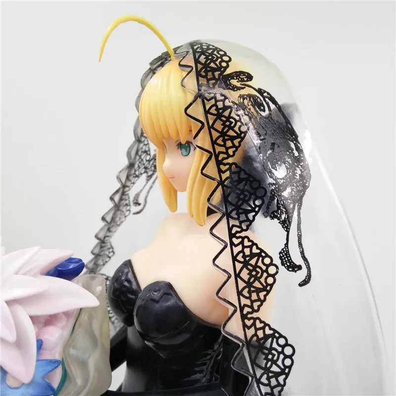 Аниме Fate/stay Night Joan of Arc Saber Arutoria Pendoragon Королевское черное платье GK ПВХ фигурка Коллекционная модель игрушки M3223