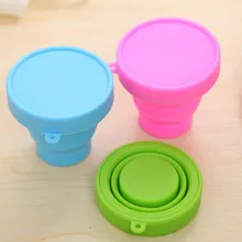 Портативная Складная чашка, силиконовые чашки для путешествий на открытом воздухе, чашка для кофе, чая, телескопическая складная чашка для питья, чашка для воды для путешествий