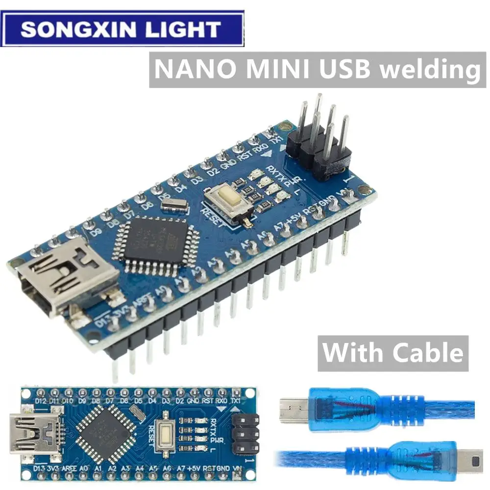 Neuer Nano 3.0 mit dem Bootloader-kompatiblen Nano-Controller für Arduino CH340 USB-Treiber 16 MHz Nano V3.0 ATMEGA328P/168P – Detail 10