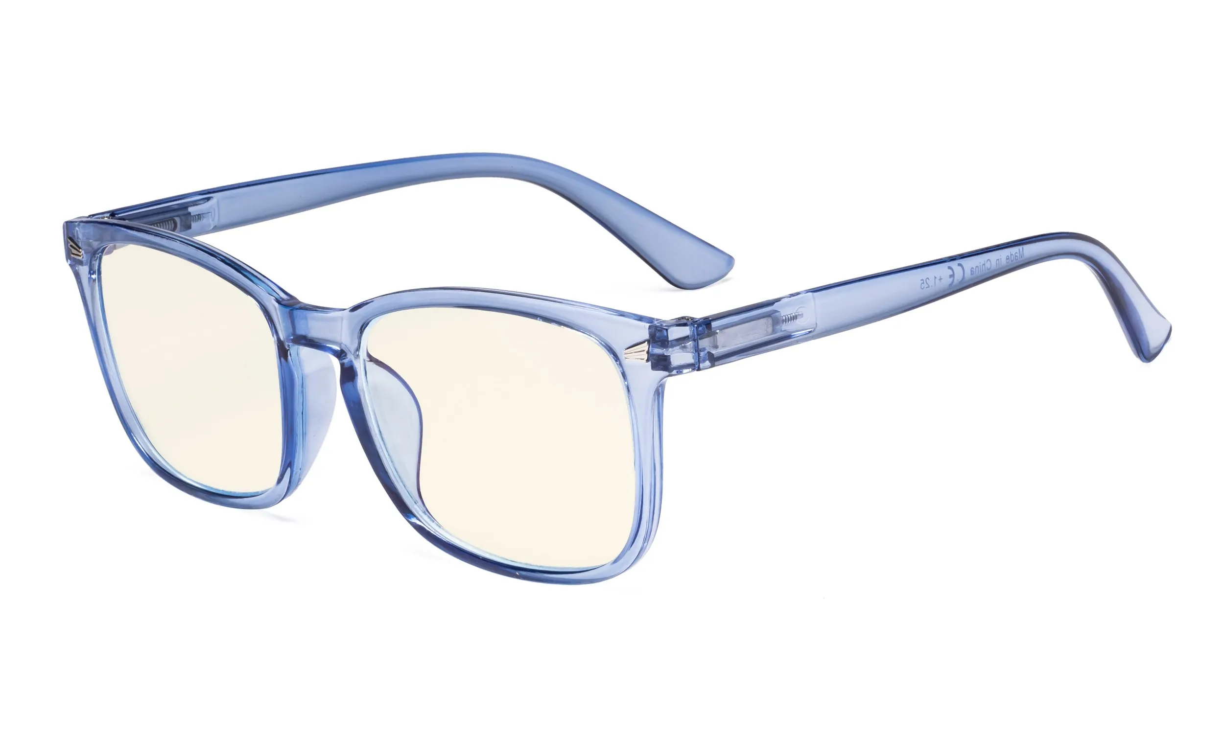 Blue UVRT1801 Eyekepper Компьютер очки для чтения-синий светильник фильтр-UV420 защита квадратные умники - Цвет оправы: Blue
