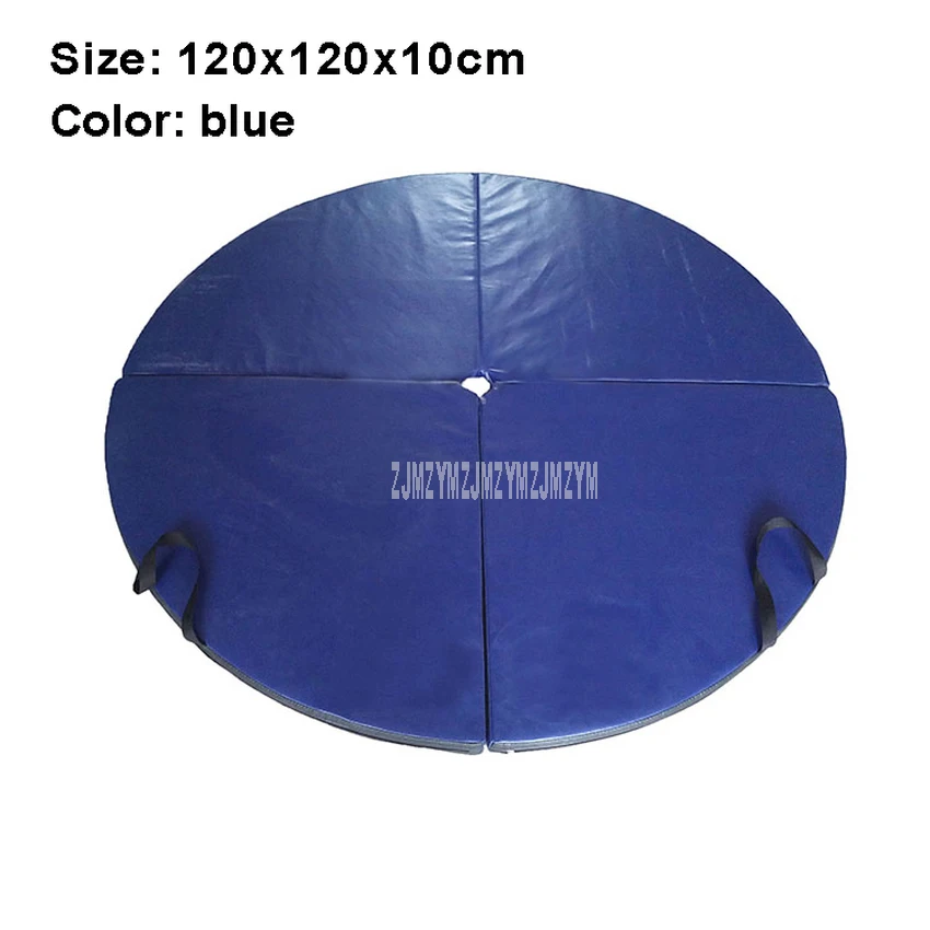 120cm blue 120x10 см/150x5 см, полиуретановый Коврик для танцев на шесте, Противоскользящие коврики для фитнеса и йоги, водонепроницаемый утолщенный круглый танцевальный коврик для упражнений, безопасный коврик для спортзала - Цвет: 120cm blue