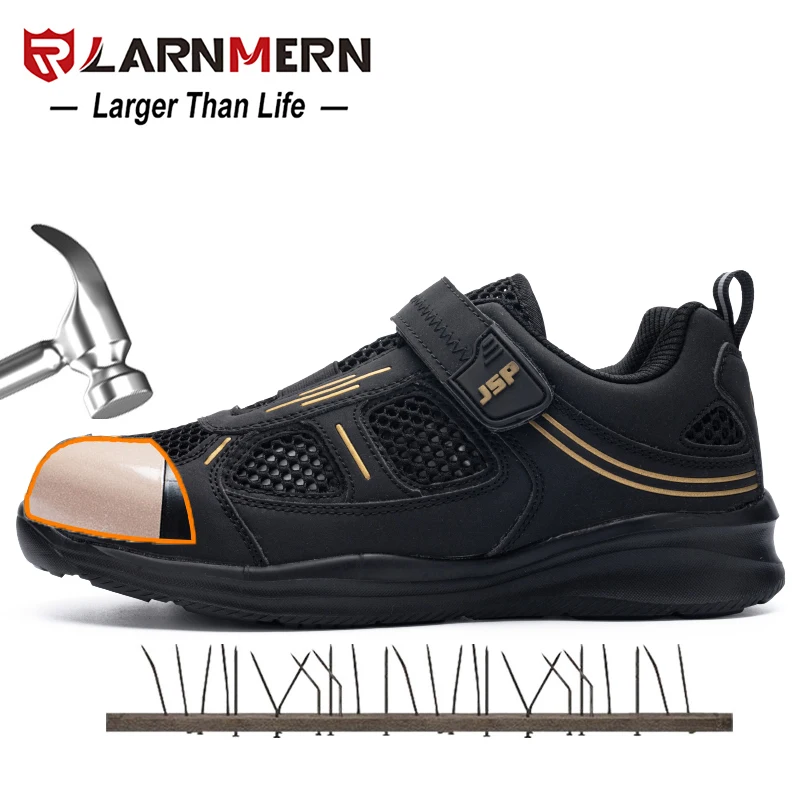 LARNMERN Men's Safety Shoes Work Shoe Steel Toe Comfortable Lightweight Breathable Anti-smashing Anti-puncture Construction Shoe LARNMERN Men's Safety Shoes Work Shoe Steel Toe Comfortable Lightweight Breathable Anti-smashing Anti-puncture Construction Shoe