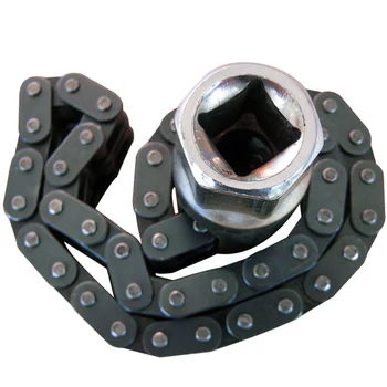 

Multifunction 1/2 Inch Socket Black Oil Filter Wrench Separate Fast Removal Tool 52 Chain Links Type Professional