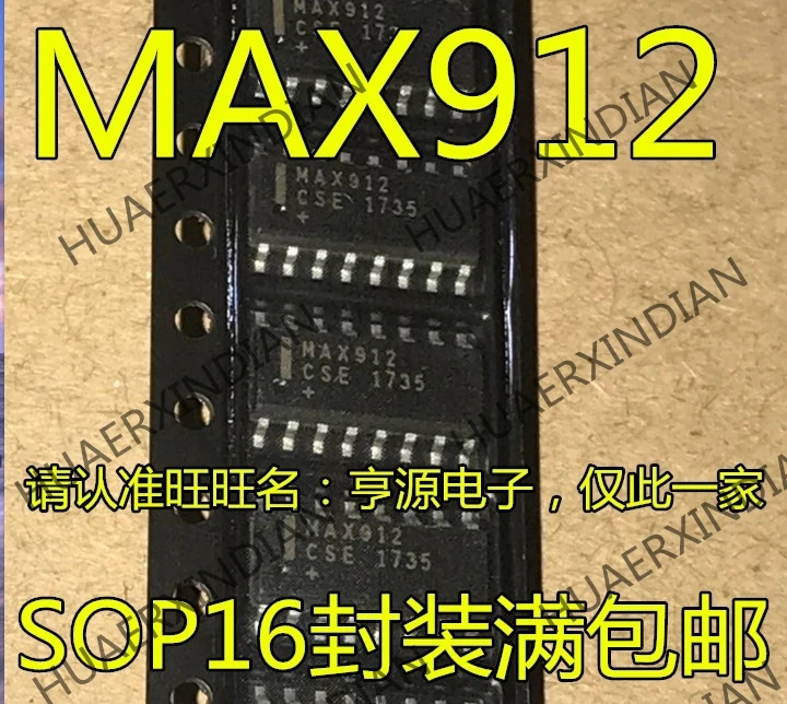 10 шт./лот MAX912 MAX912CSE лапками углублением SOP-16 MAX912ESE в