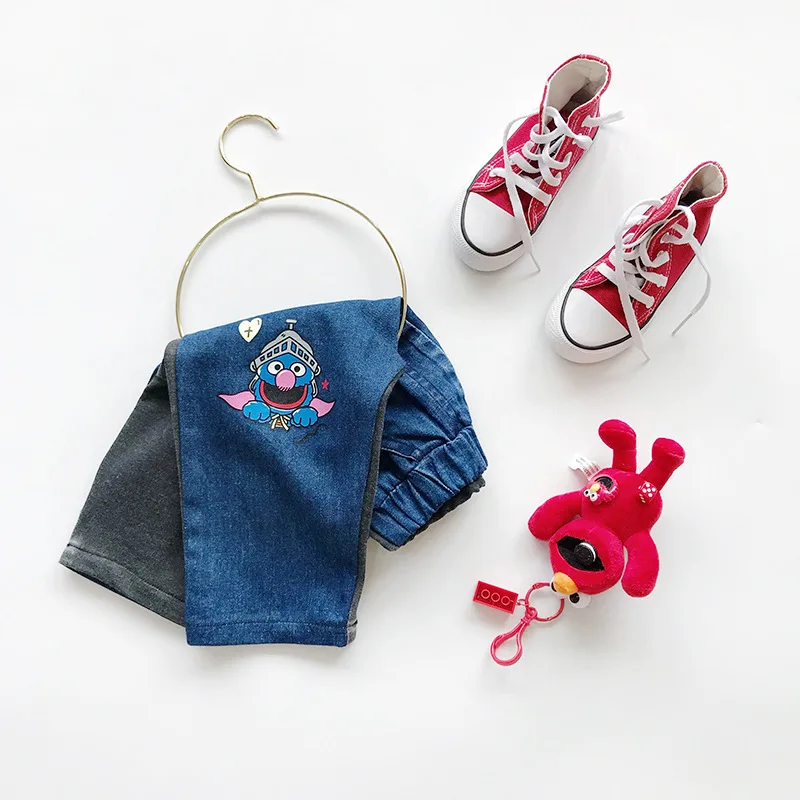 Childrenswear Autumn New Products BOY'S Korean-style Joint Fashion Cowboy Trousers Girls Western Style Versatile Jeans Fash