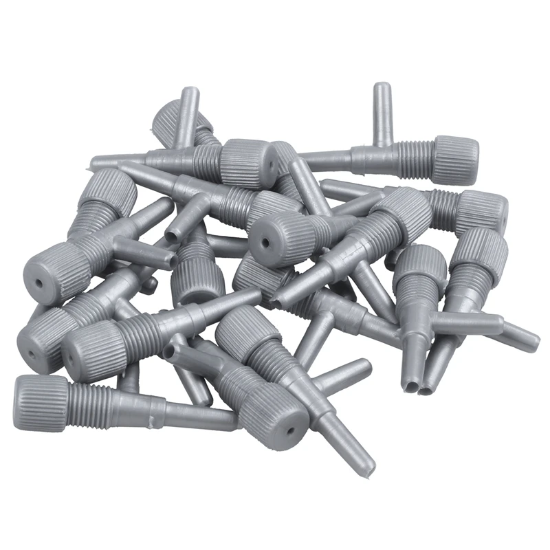 Aquarium Fish Oxygen Air Line Tubing Flow Control Valve 20 Pcs Gray