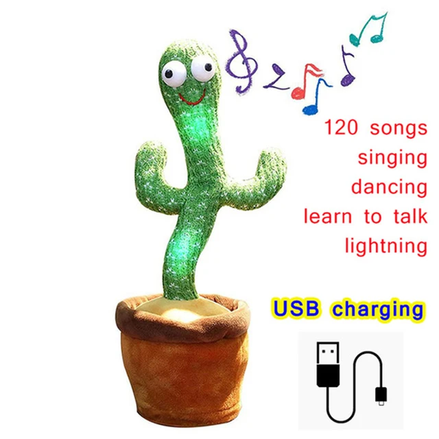Cactus Toy Dancing Cactus Toy Dancing Cactus Plush Toy Dancing Cactus Electron Plush Toy Dancing Toys For Kids Cacto Dançante 5