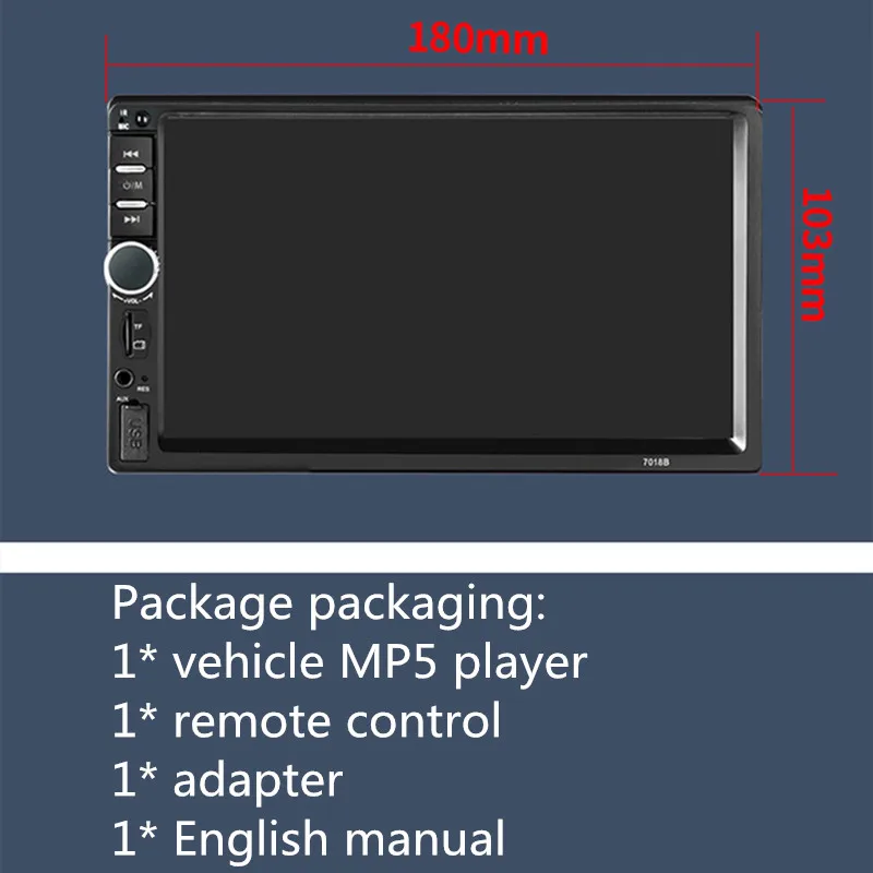7010B/7018B/7012B 2 Din автомобильное радио " HD сенсорный экран Mirrorlink Авто Радио Bluetooth стерео Мультимедиа MP5 Playe ЖК-монитор
