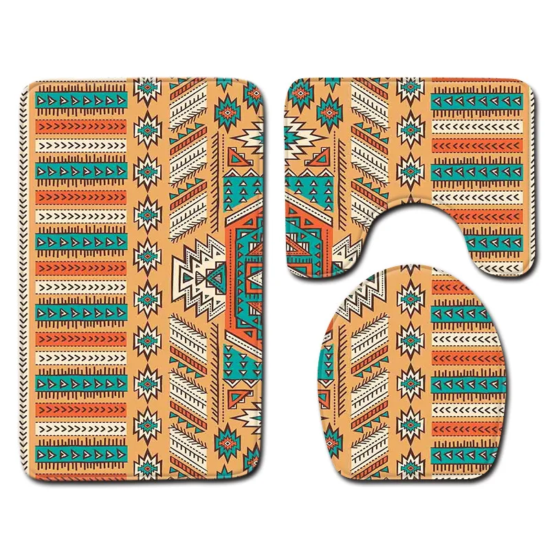 Bathroom Decorative Carpet Non-Slip Mat Set Water-Absorbing Non-Slip Mat For Bathroom Animal Tree Cartoon Various Prints