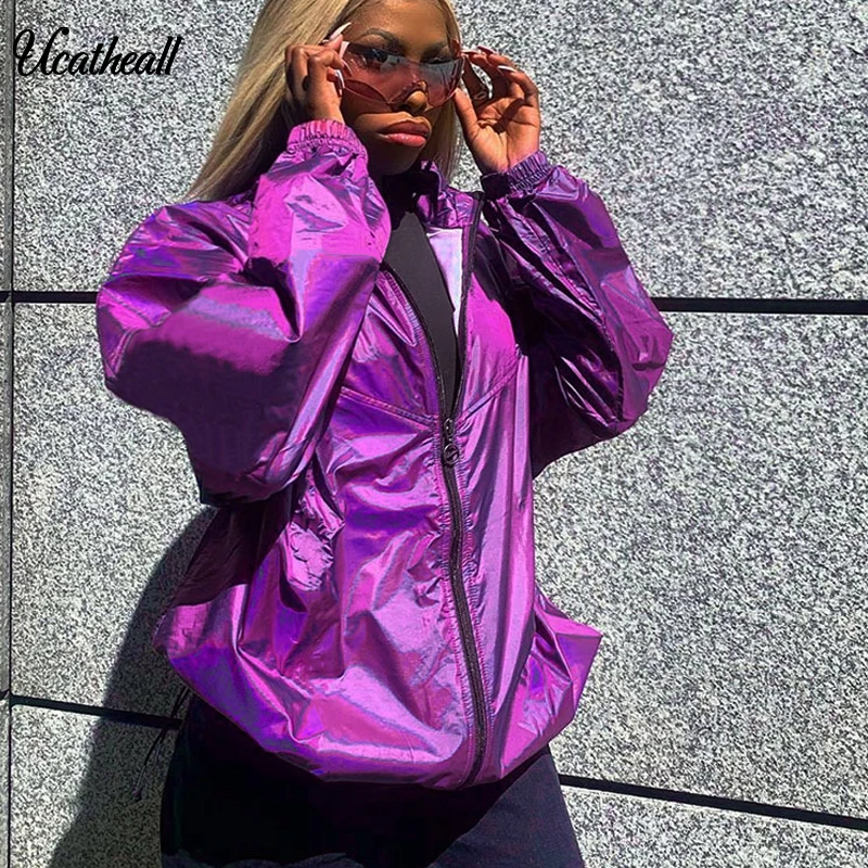 

Autumn Women Solid Hoodies Sweatshirts Front Zipper Stand Neck Sweatshirts Long Sleeve No Hoodies Outwear Coats