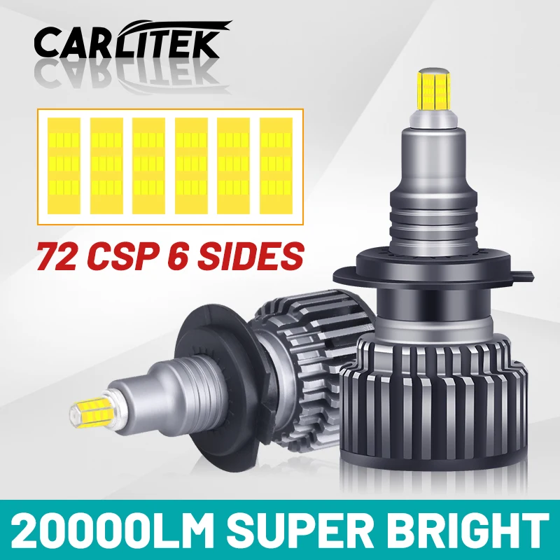Светодиодные лампы H7 360 6000K H8 H11 светодиодные противотуманные фары HB4 9006 HB3 9005