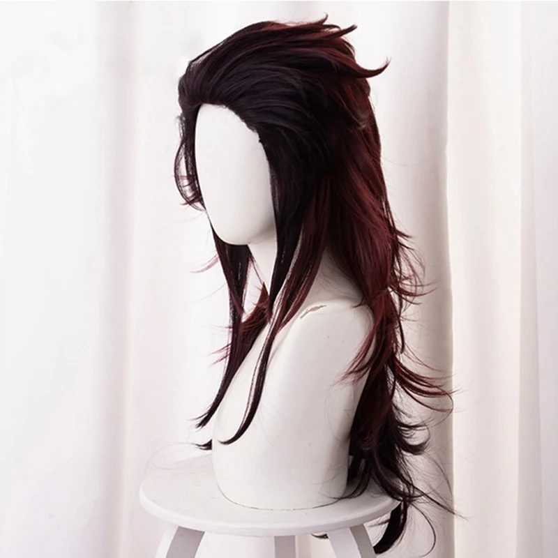 Аниме «Демон» Истребительница Kimetsu без Yaiba Косплэй парики камадо Tanjirou парик длинные термостойкие синтетические волосы